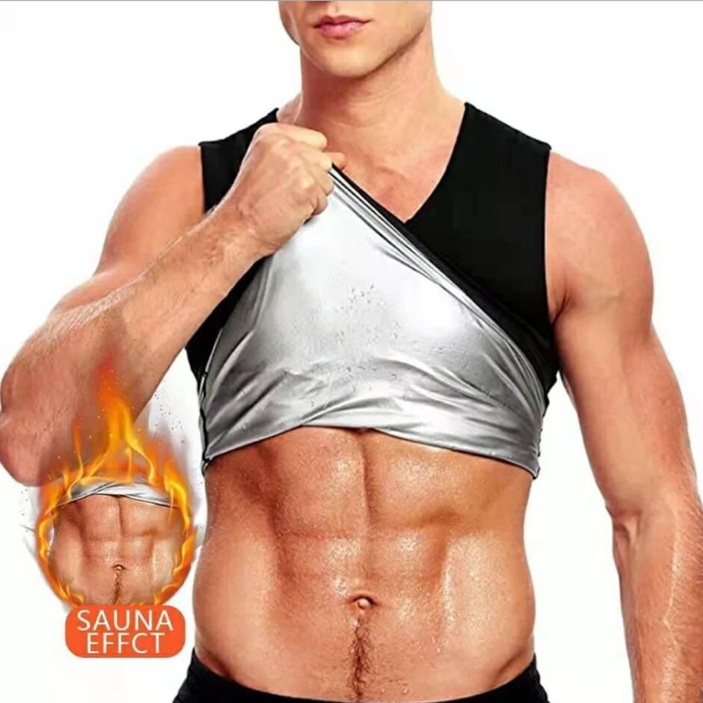 

Men Polyester Sweat Sauna Vest Body Shaper Waist Trainer Slimming Compression Shapewear Corset Reductor De Abdomen Corset Top