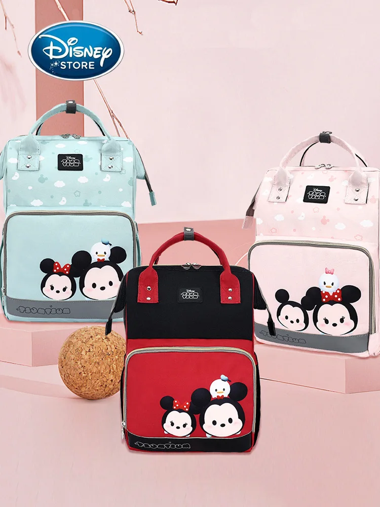 Disney Tsum Tsum Minnie Mickey Diaper Bag Baternity Baby Multifunctional Stroller Nappy Bag Mommy Travel Backpack For Mom