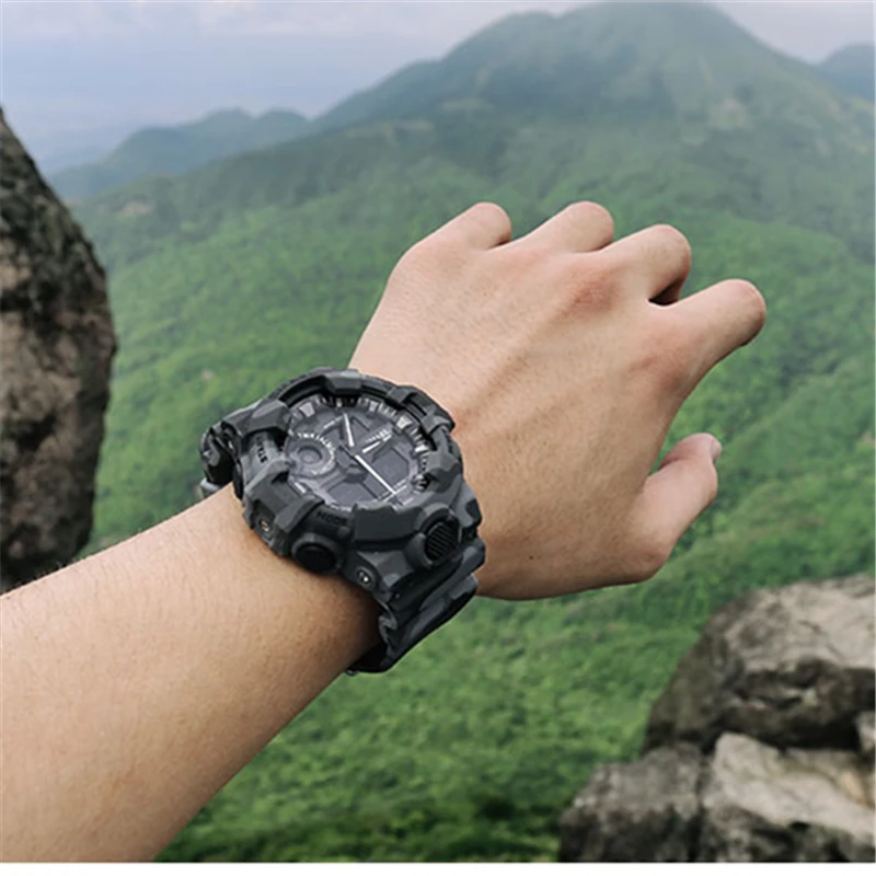 SMAEL Fashion Camouflage Military Digital Quartz Watch Men Top Brand Waterproof Shock Outdoor Sports Watches Relogio Masculino | Наручные