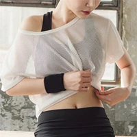 women tank top mesh yoga shirt quick dry sport fitness running t shirt workout sportswear female exercises gym clothes