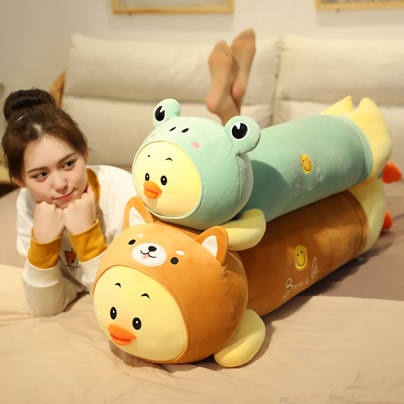 

Hot New Huggable Soft Animal Cartoon Pillow Cushion Cute Duck Fox Frog Rabbit Plush Toy Stuffed Lovely Kids Birthday Gift