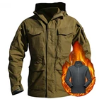 M65 армейские куртки в английском и американском стиле зимняя флисовая утепленная водонепроницаемая куртка мужская Военная ветровка пальто летчика толстовка с капюшоном одежда