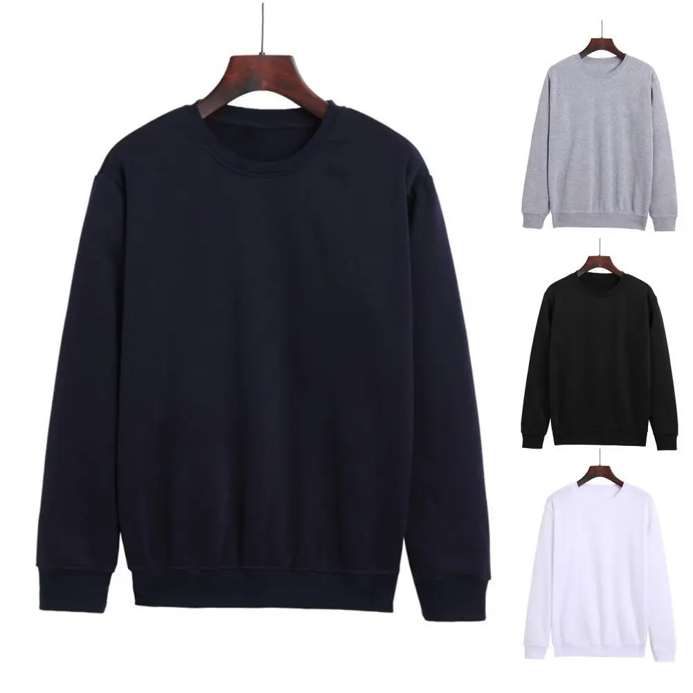 

New Hot!!! Spring Thickened Women Men Sweater Loose Joker Solid Color Lovers Couples Long Sleeve Fashion Pullover Top Blouse