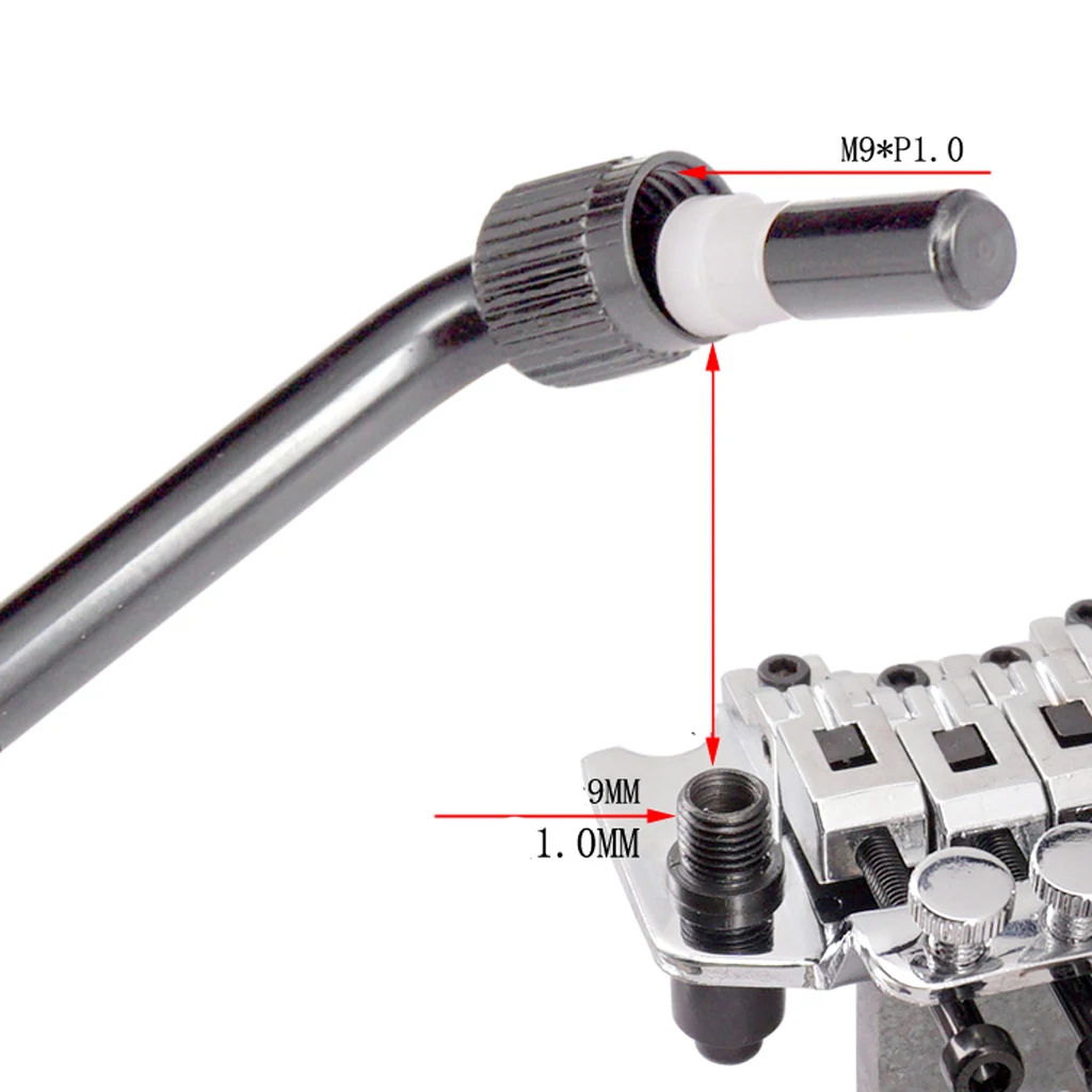 Black Electric Guitar Tremolo Arm Socket Whammy Bar Jack Thread Diameter 9mm | Спорт и развлечения