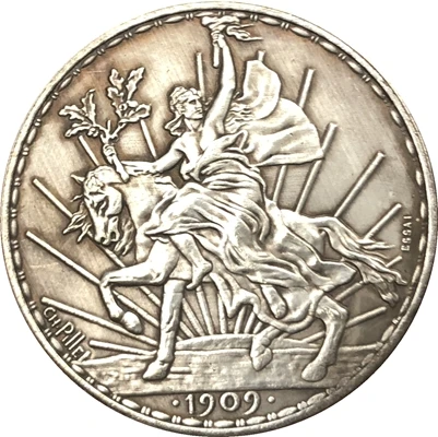 Копия мексиканских монет 39 мм 1909|Безвалютные монеты| |