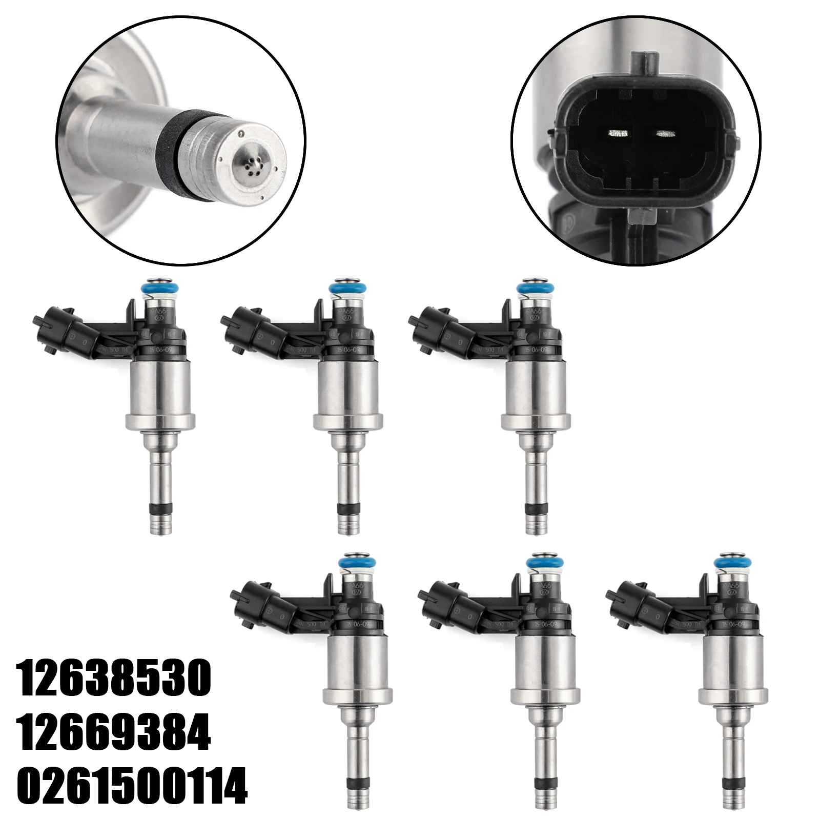 6x Топливные форсунки для Cadillac CTS STS Chevrolet Camaro Traverse 3.6L V6 12638530 6N 62801 217 3445