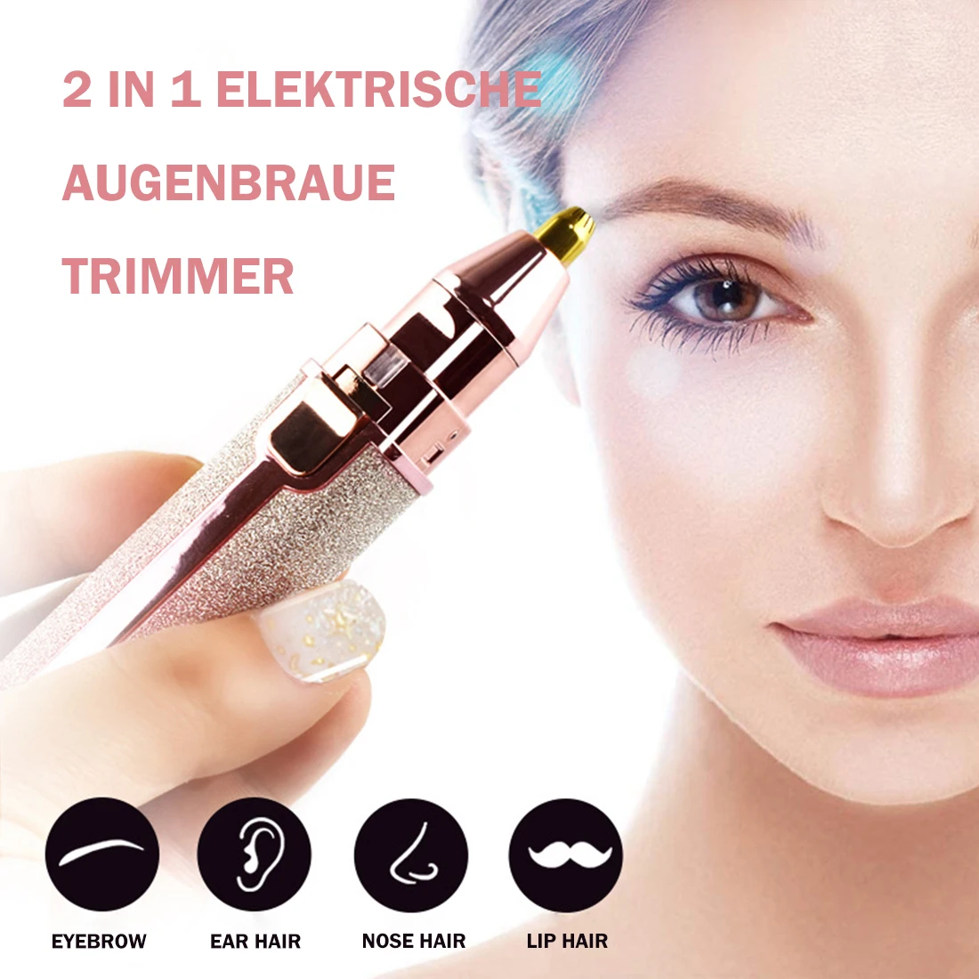 

2in1 Electric Eyebrow Trimmer Trymer do brwi Women Makeup Tools Portable Facial Depilador de cejas Eye brow Shaper