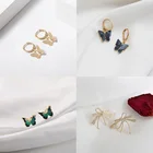 Жемчужные маленькие серьги-бабочки, корейские модные женские серьги-гвоздики, мини-серьги для девочек, украшения для вечеринок, бижутерия для женщин