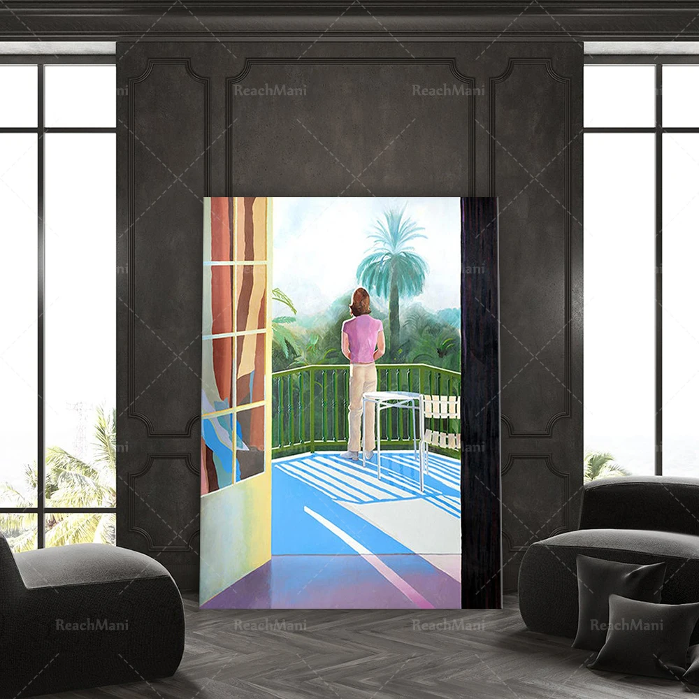 Художественное оформление Давида хокни на терене музейная печать современное