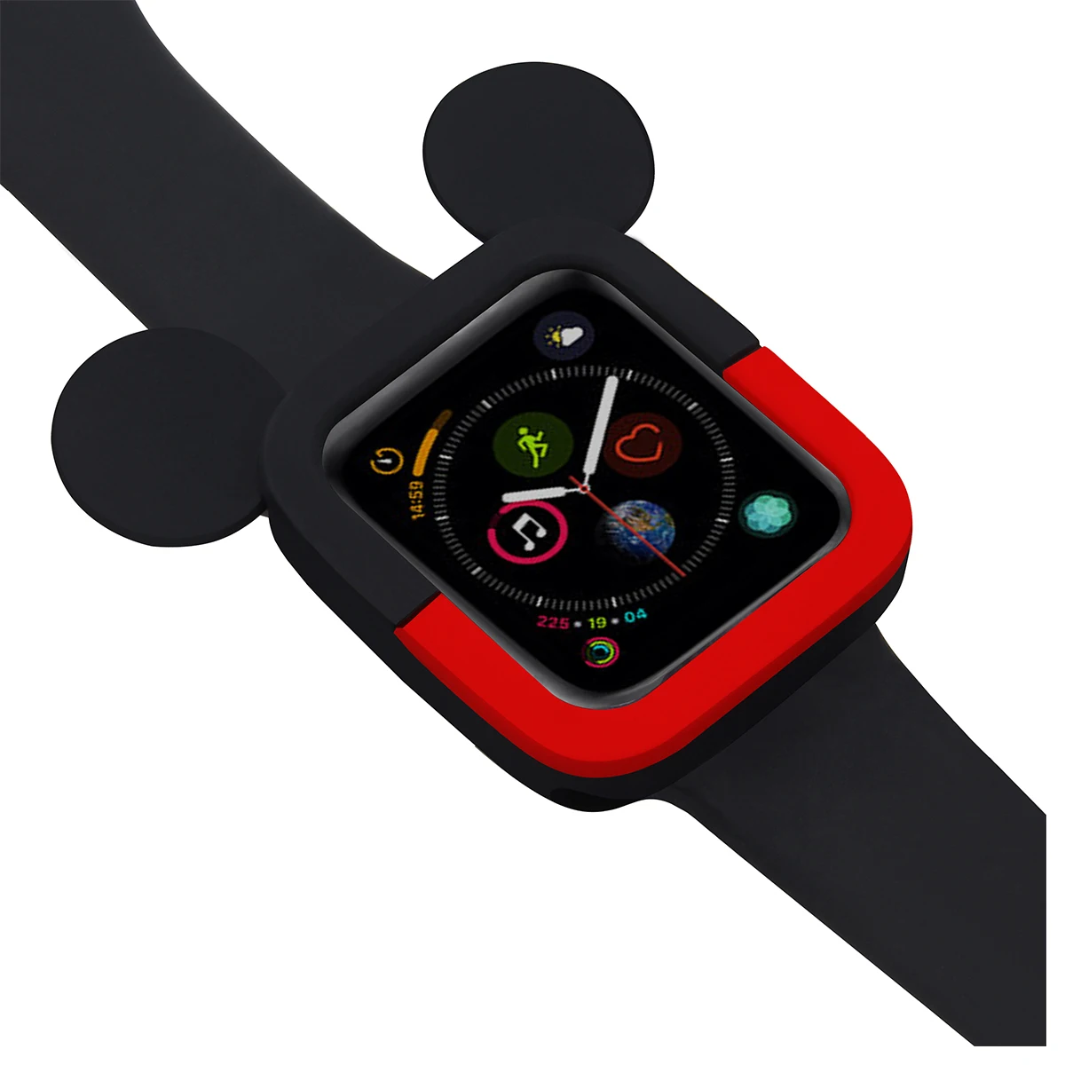 MiC Key Watch Cover Case For Apple 4 5 6 40MM 44MM Cute Mouse Protect Soft Silicone Cases Iwatch Series On.