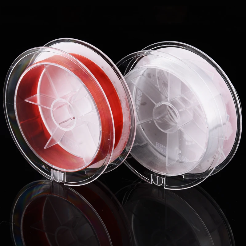 Суперпрочная рыболовная леска 100 м 100% нейлоновая прозрачная не фторуглеродная