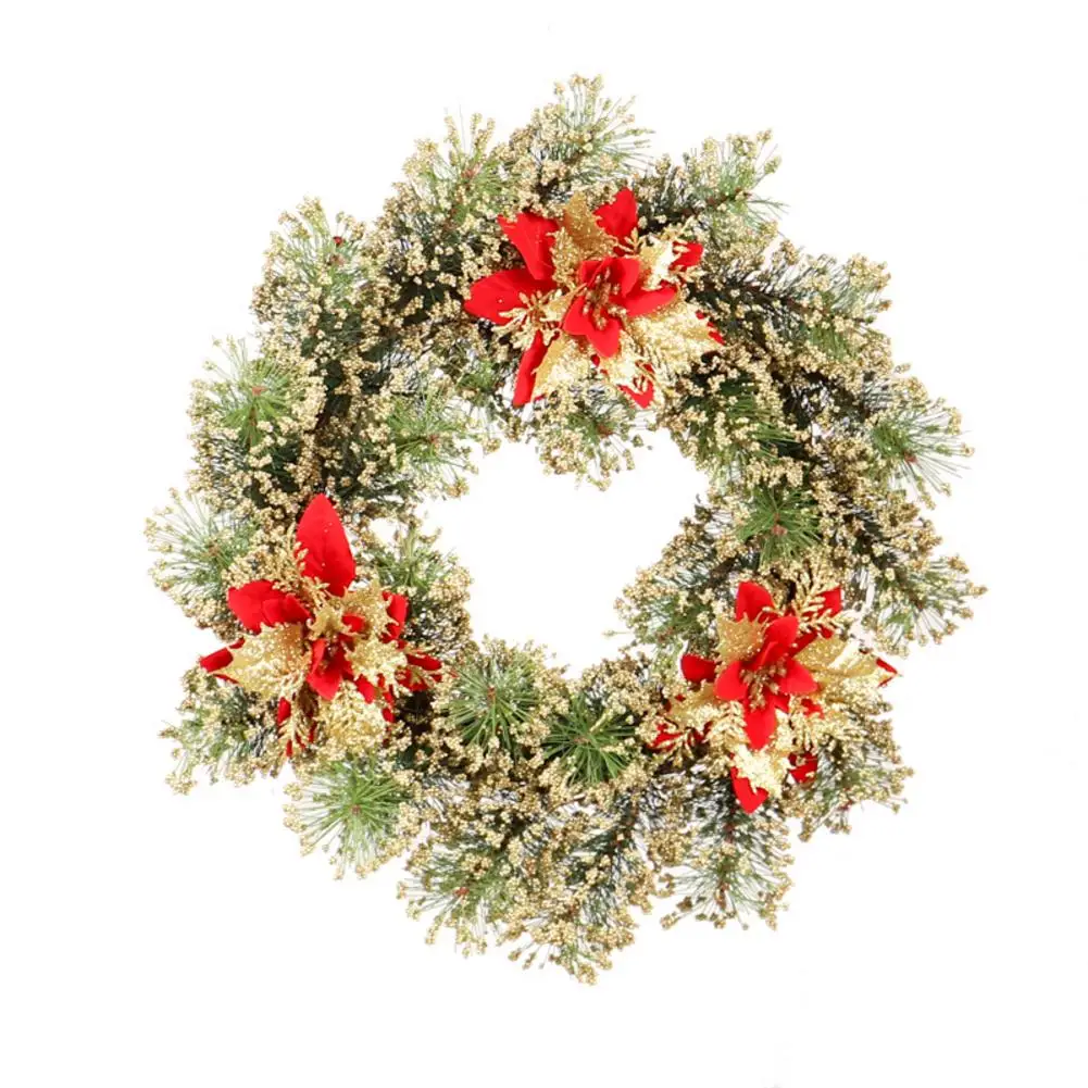 

Artificial Wreaths Door Hanging Halloween Wreath Garland With Christmas Flowers For Home Wedding Door Decoration