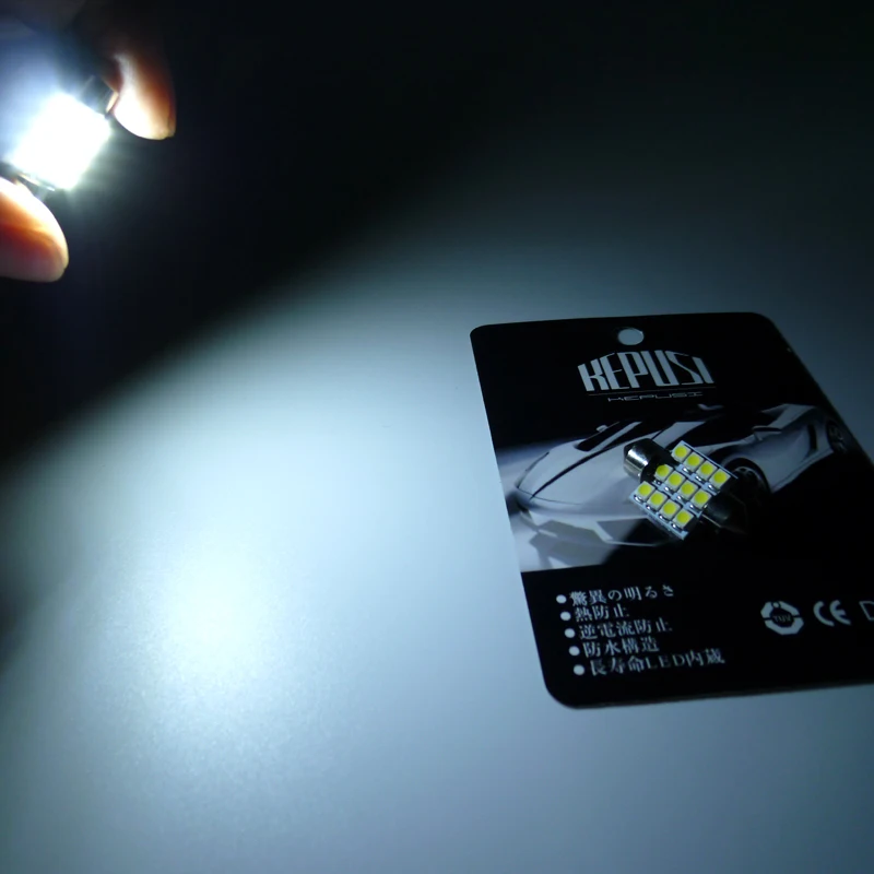 1 шт. 31 мм 12 SMD 3528 купольная гирлянда для салона автомобиля светодиодный