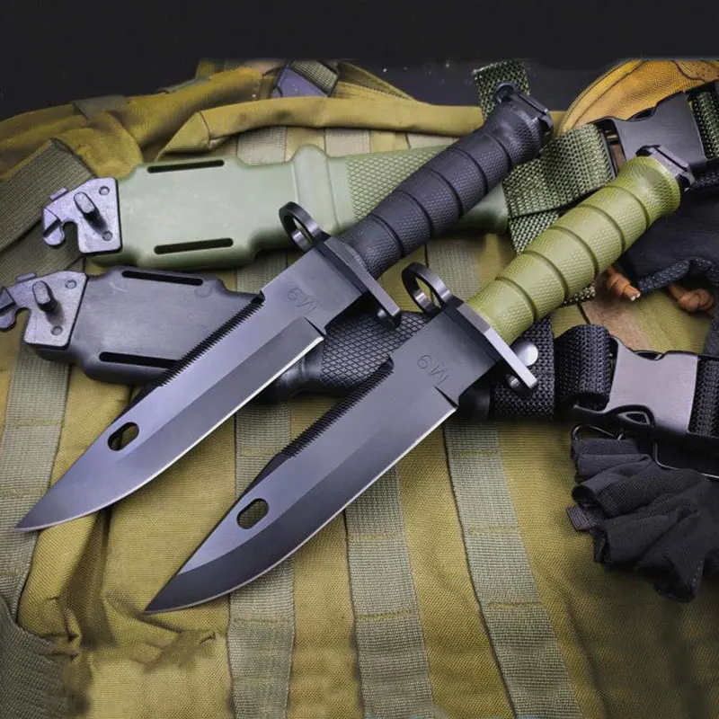 

New M9 multipurpose survival knife 440C fixed blade Nylon glass fiber handel outdoor camping knives edc tool tactical knife
