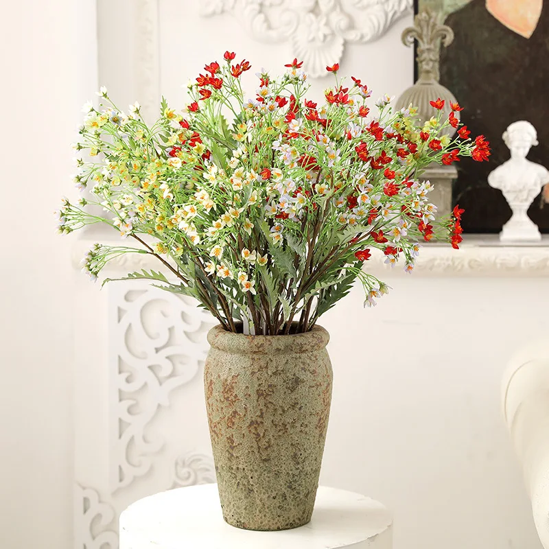 

Gypsophila Bouquet Vintage Silk Fake Flower Daisy Wedding Lifelike Flowers Decor Party Festival Supplies Home Hotel decor Indoor