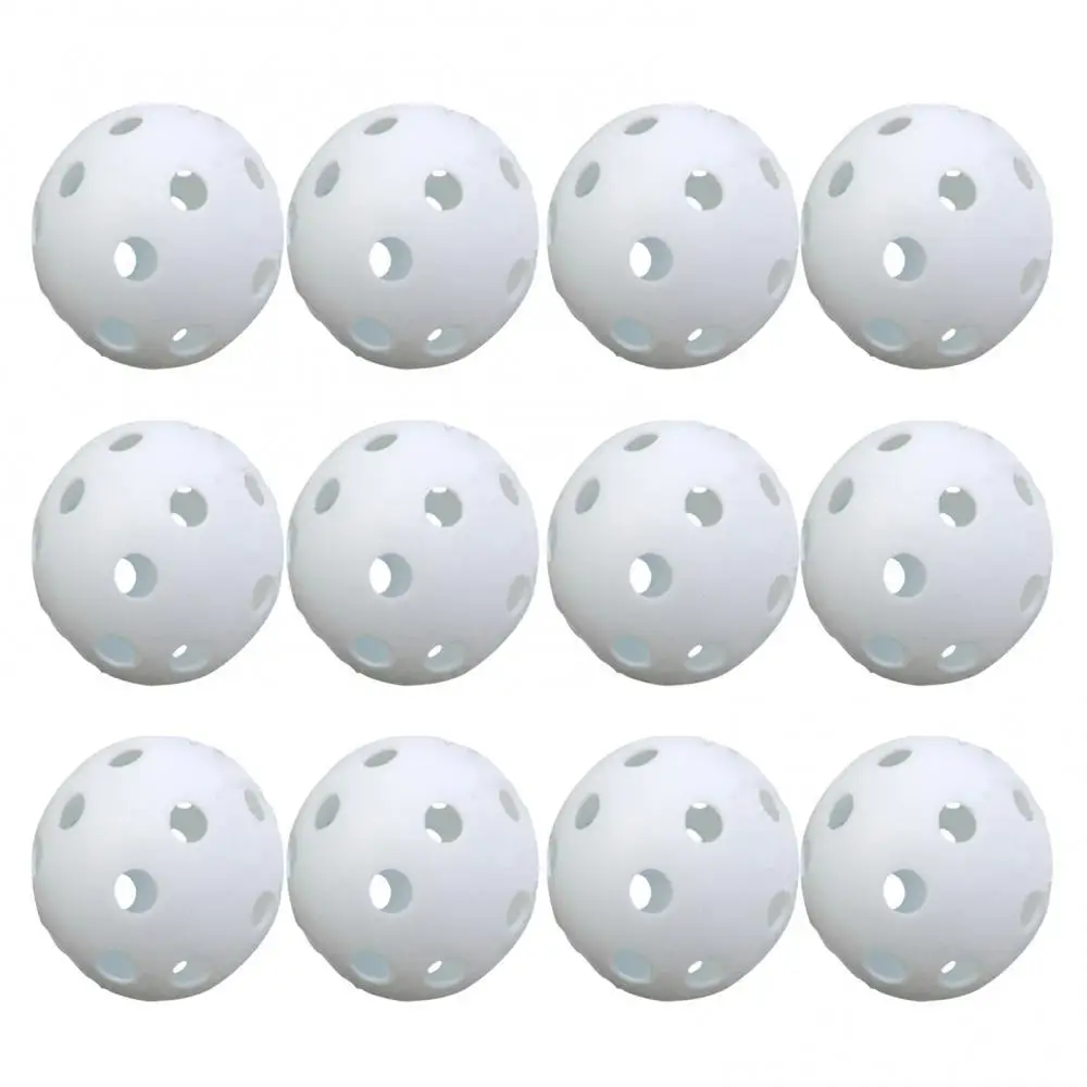 

12Pcs Golf Balls Indoor Outdoor Whiffle Airflow Hollow Golf Practice Training Balls Sports Golf Accessories for Men Women Kids