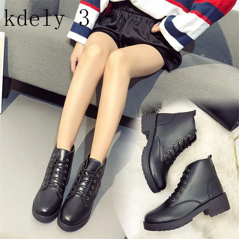 Женские ботинки в стиле милитари мотоциклетные ботильоны панк Размеры 35