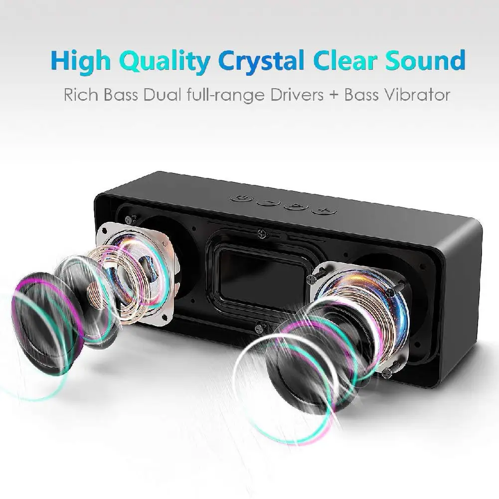 BEESCLOVER беспроводные колонки с HD звуковыми красочными огнями Bluetooth автомобильные
