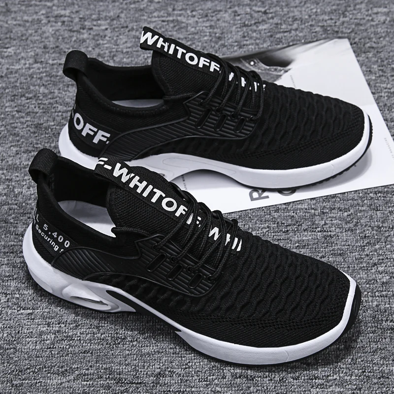 

Men shoes sneakers mesh shoes breathable running shoes spring new casual shoes men knitted running shoes men