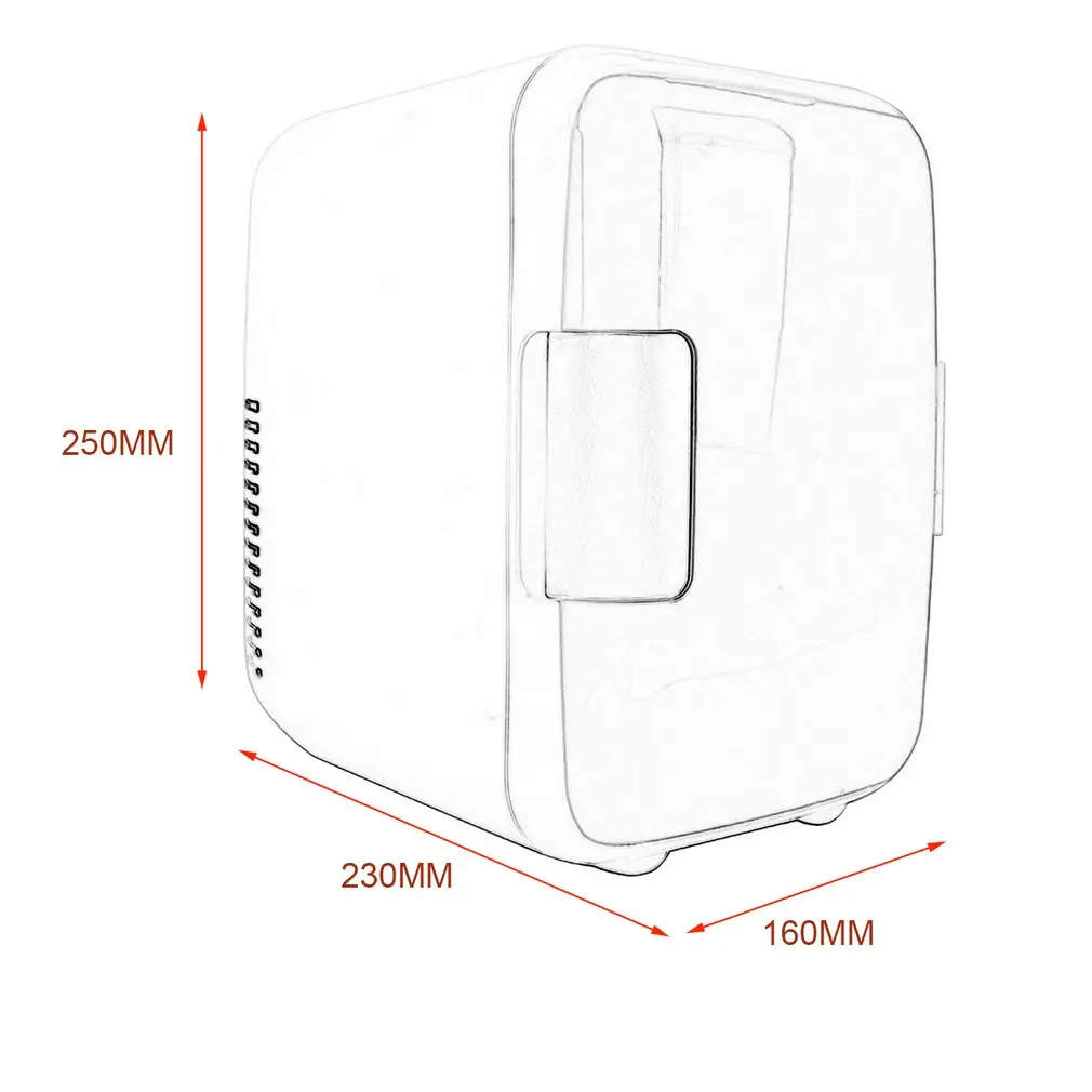 Компактные автомобильные холодильники объемом 4 л бесшумные мини с низким