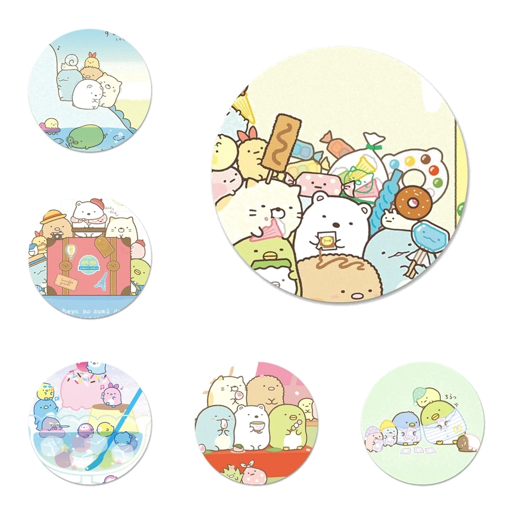 

58 мм мультяшный sumikko gurashi искусство лучший друг холодильник магнитная открывалка для бутылок для пива, колы Sue открывалка для бутылок