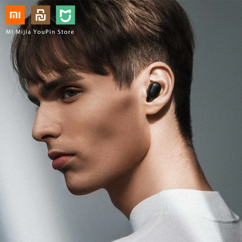Xiaomi Redmi Airdots TWS Bluetooth наушники стерео бас AI управление 5 0 Eeaphones с микрофоном ручной