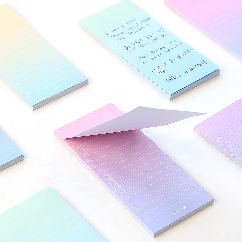 1 шт./40 листов градиентные цветные простые блокноты для оформления списка