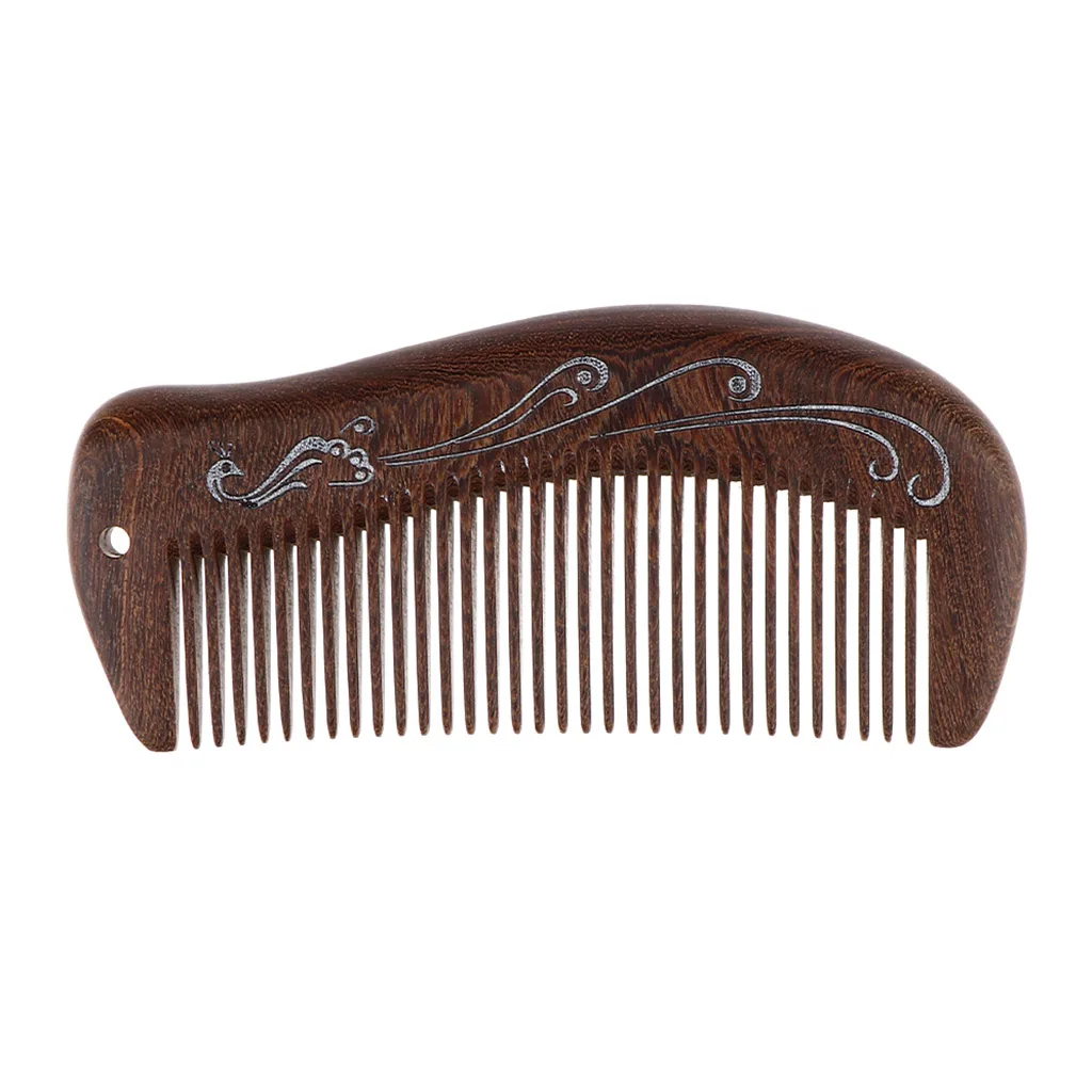Натуральные гребни ручной работы с мелкими зубьями для красивых волос не