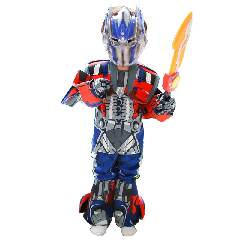 Детский маскарадный костюм для мальчиков из фильма Трансформеры мускулы Оптимус