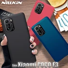 Чехол для Xiaomi POCO F3 5G Case Nillkin Frosted Shield Hard PC Пластиковая Задняя Противоударная задняя крышка для телефона POCO F3 Couqe Funda