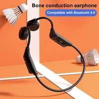 v12 sports headphone hifi sound effect low power consumption ergonomic bone conduction bluetooth compatible earphone for running