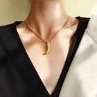 Цепочка-чокер женская, металлическая, подвеска в форме рога, в стиле стимпанк, 2 вида конструкций слоев