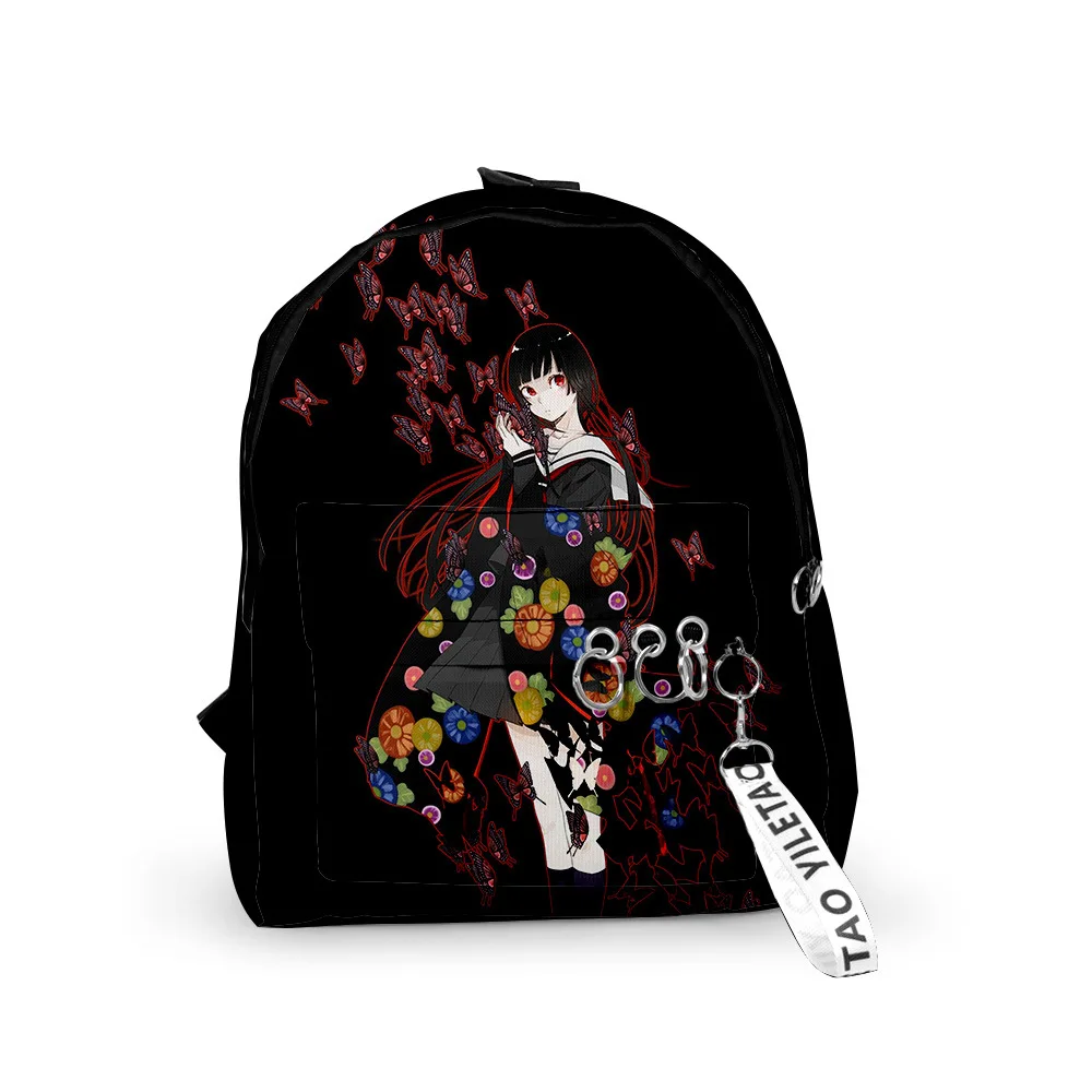 

2021 3D Print Backpacks Hell Girl Teenager Students School Bags Men/Women Outside Travel Waterproof Oxford Backpack Bags
