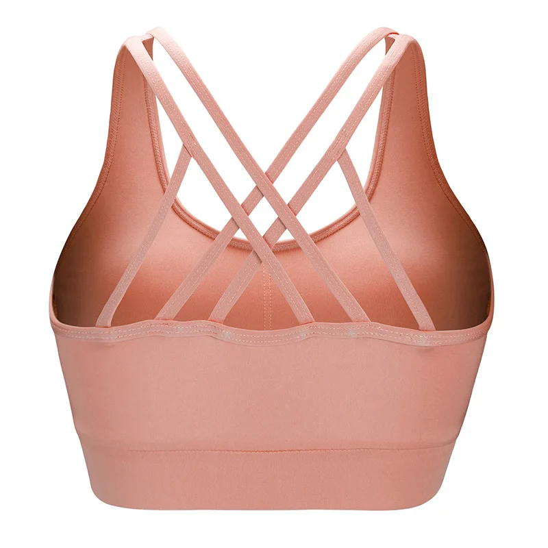 Спортивный бюстгальтер для женщин бесшовный компрессионный фитнеса