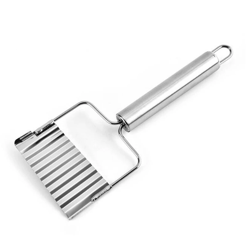 

French Fries Cutter Stainless Steel Potato Chips Making Peeler Cut Vegetable Kitchen Accessories Tool Knife Potato Wavy Cutter