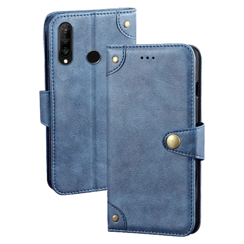 Бизнес кожаный чехол для huawei P20 Чехол класса люкс Винтаж чехол-портмоне с