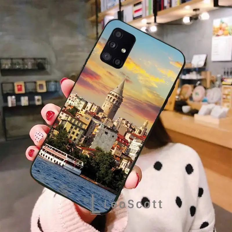 

Turkey Istanbul Full Beautiful City Phone Case For Samsung A32 A51 A52 A71 A50 A12 A21S S10 S20 S21 Plus Fe Ultra