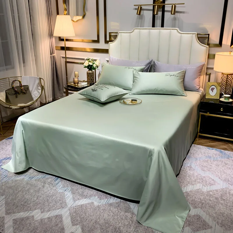 4 шт чайный цвет постельные принадлежности включает пододеяльник плоский лист