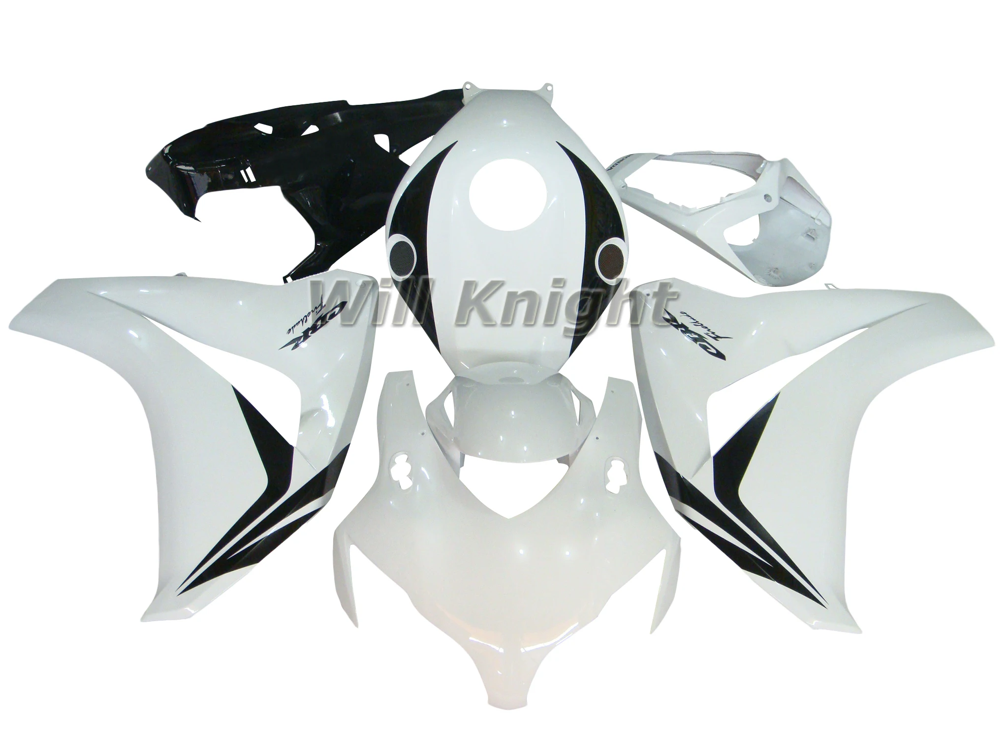 

White Black Style Plactic Injection Body Fairing Kit for Honda CBR1000RR 2008 2009 2010 2011