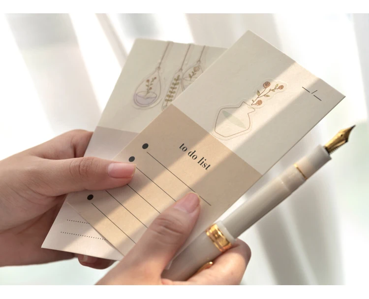 Mr Paper 4 Designs 14pcs/lot To Do List Colorful Ins Style Loose Leaf Memo Pads Minimalist Memo Pads Present with 2 Stickers