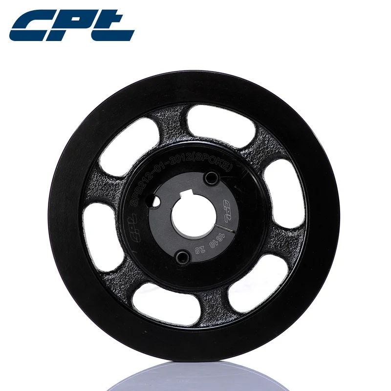 CPT Cast Iron SPB 1 groove v belt pulley sheave 219mm outside diameter 212mm pitch taper bushed bore SPB212-01-2012 | Обустройство