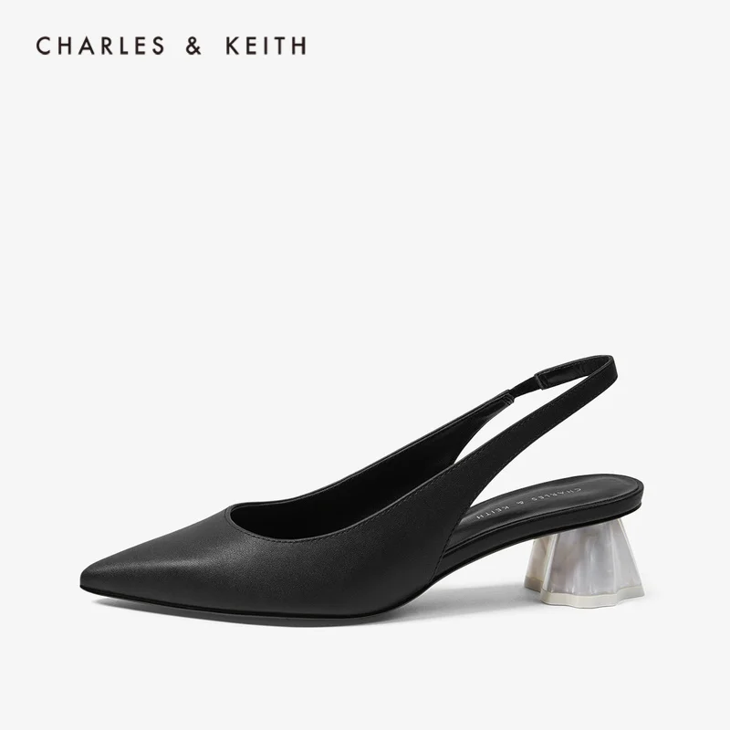 

CHARLES＆KEITH Новинка на Весну и Лето2020CK1-61720045Женские Босоножки на среднем каблуке с украшением скорлупаи