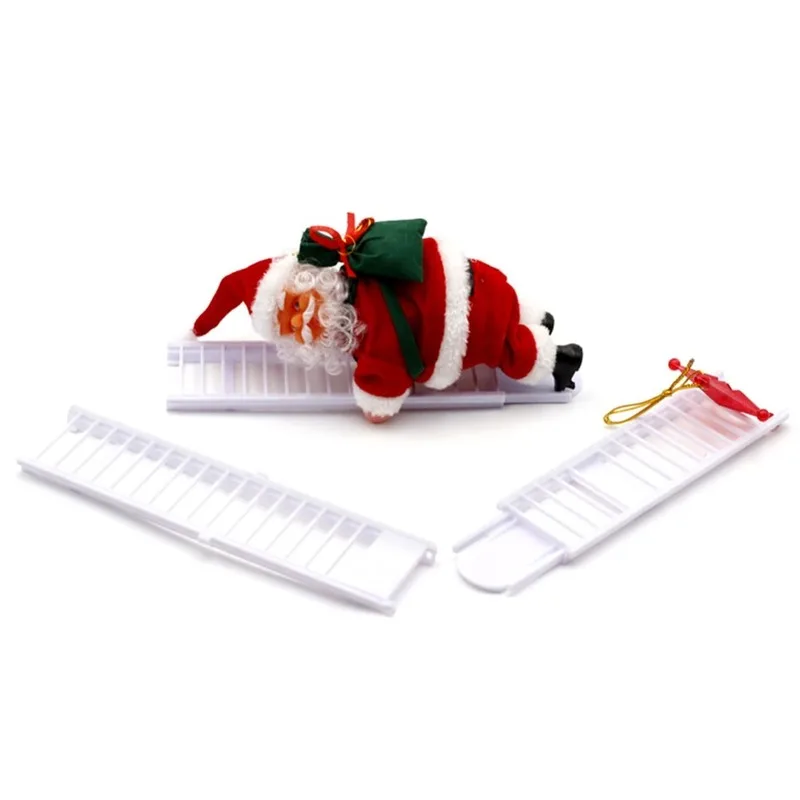 

2021 New Year Christmas Electric Santa Claus Climbing Ladder Christmas Decoration Christmas Tree Decoration Kids Toy Gift