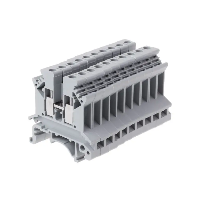 

10pcs/set UK-2.5B Terminal Block Screw Application PCB Din Rail Wiring Termianl Connector 97QD