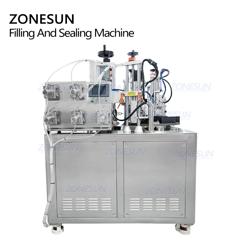 ZONESUN 5-головочный роторный автоматический керамический насос лосьон однодовые