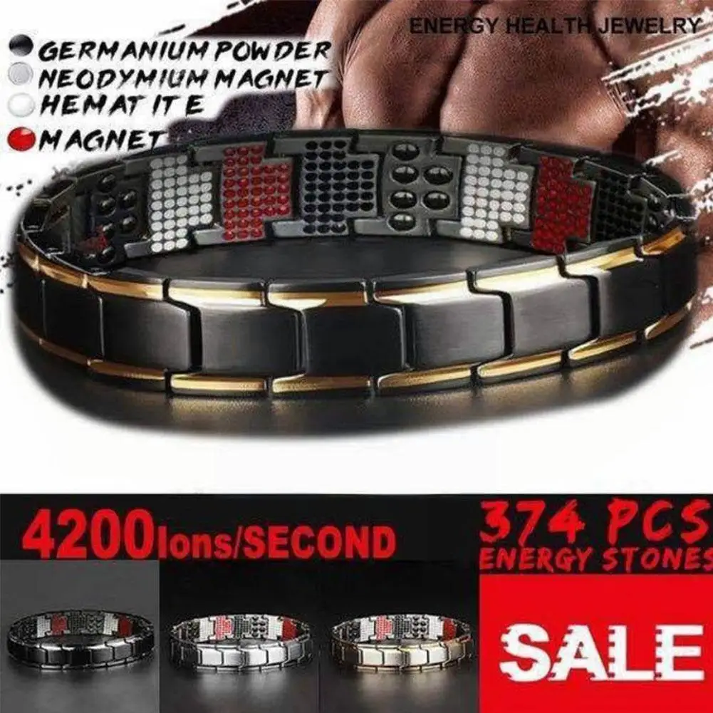 

Health Slimming Bracelet Therapeutic Energy Healing Magnetic For Men Bracelet Bangles New 2021 Magnet Women T4Y5
