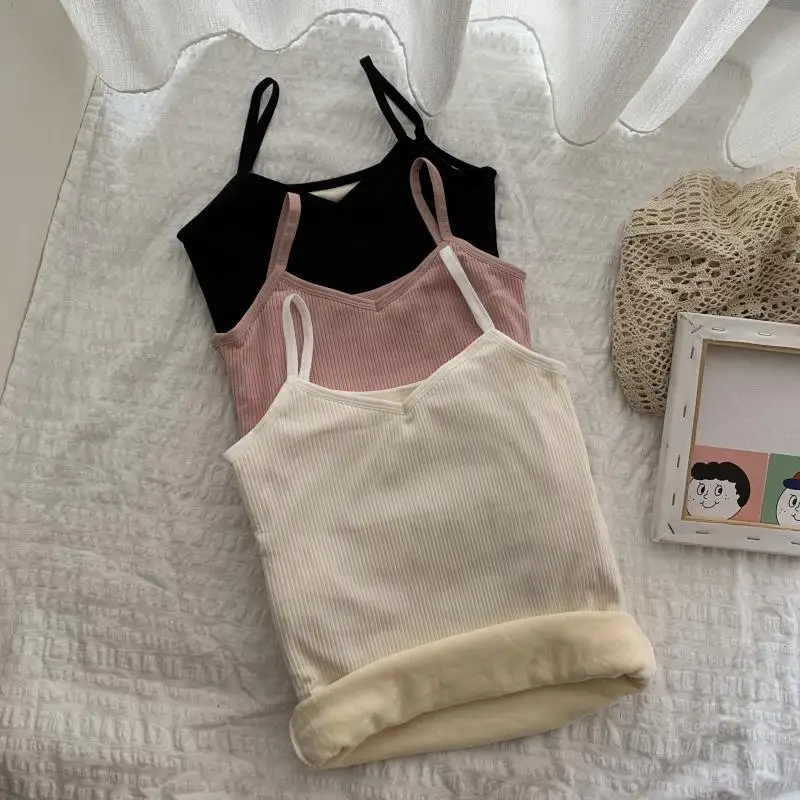 

Warm Winter Camisole Top Lingerie Feminina Thick Camisole Tank Fashion Womens Lingerie Hot Sexy Intimates Underwear & Sleepwears