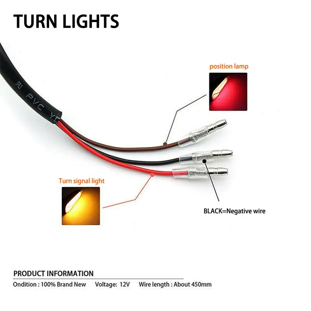 Высококачественный светодиодный указатель поворота для мотоцикла 12 в сменный