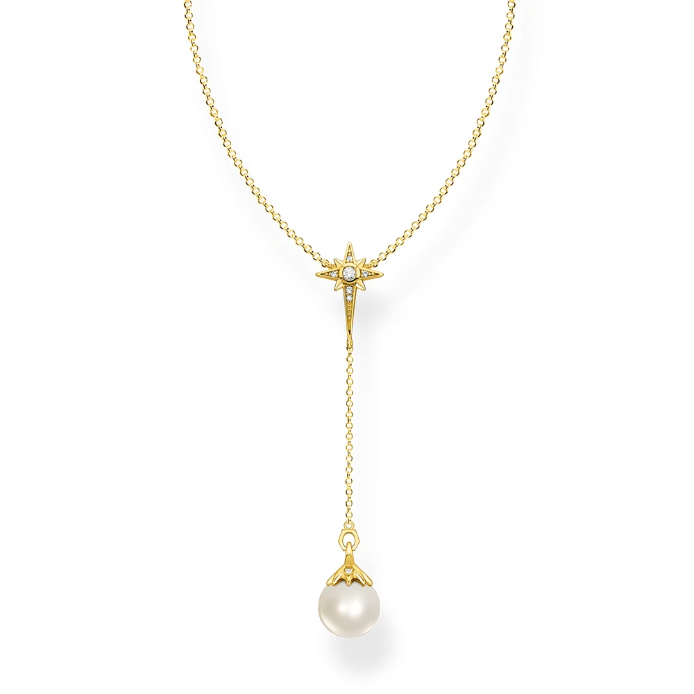 Ожерелье жемчуг звезда золото |