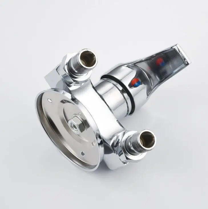 Смеситель для ванны и душа с открытым душевым клапаном хромированный латунный